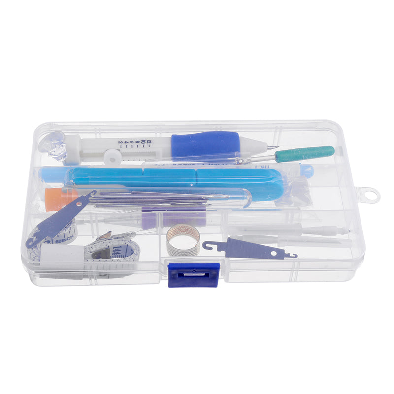 85PCS DIY Magic Embroidery Stitching Punch Needle Tool Stitching Punch Pen with Case Sets DIY Craft Sewing Tool for Embroidery Cross Stitch