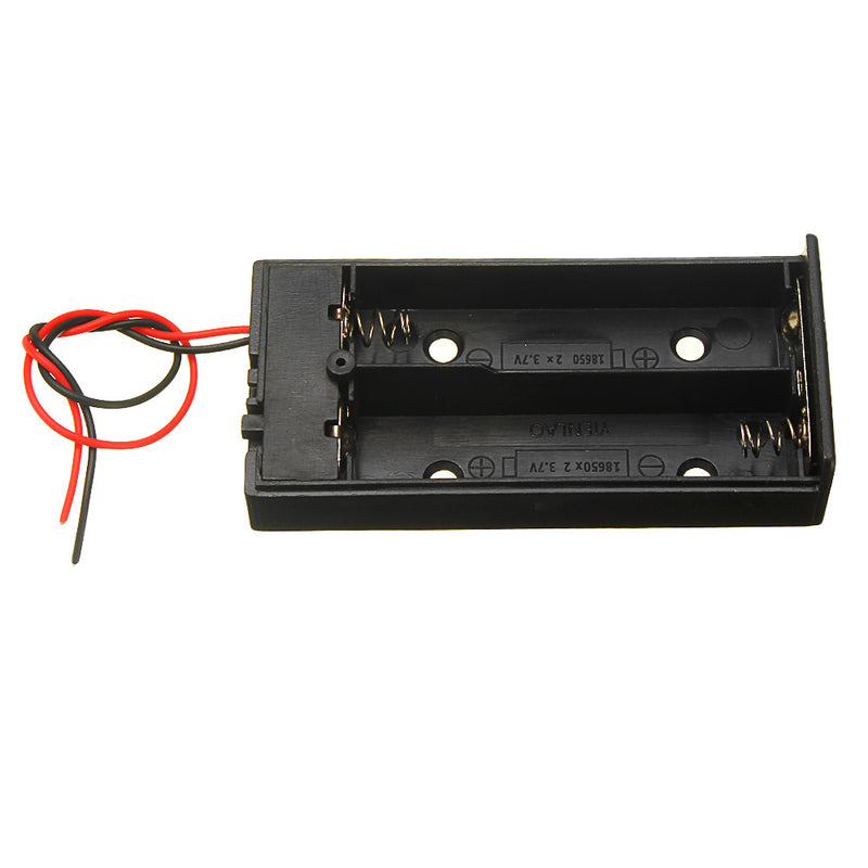 Plastic Battery Holder Storage Box Case Container w/ON/OFF Switch For 2x18650 Batteries 3.7V
