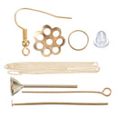 870Pcs/Set Eye Pins Lobster Clasps Jewelry Wire Earring Hooks Jewelry Finding Kit for DIY Necklace Jewelry Bracelet Making