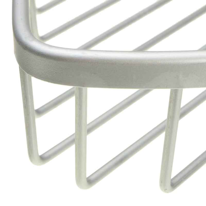 Aluminium Wall Mounted Bathroom Corner Shower Caddies Storage Shelf Rack Holder