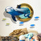 Miico Creative 3D Dolphin Window Sea Fishes PVC Removable Home Room Decorative Wall Decor Sticker