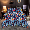 3 PCS Bedding Sets Botanic Succulents Quilt Cover Pillowcase For Queen Size