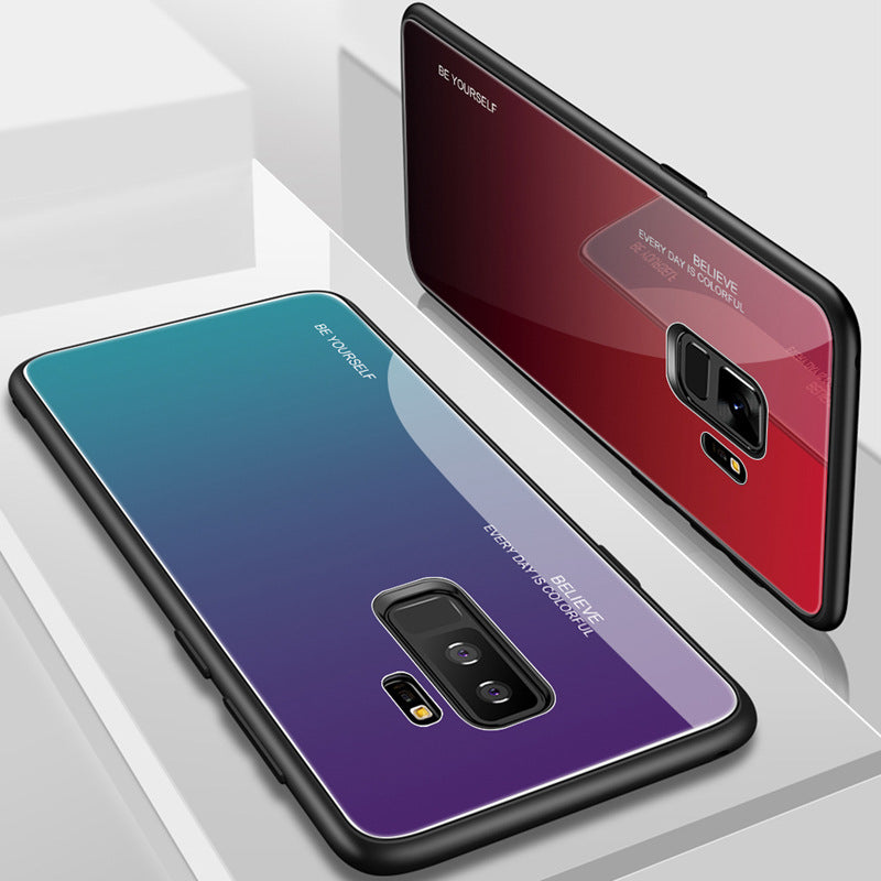 Bakeey Gradient Tempered Glass Protective Case For Samsung Galaxy Note 9/Note 8/S9/S9 Plus/S8/S8 Plus