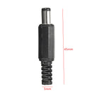Excellway JP02 10Pcs 5.5x2.1mm DC Power Male Solder Barrel Tip Plug Jack Connector