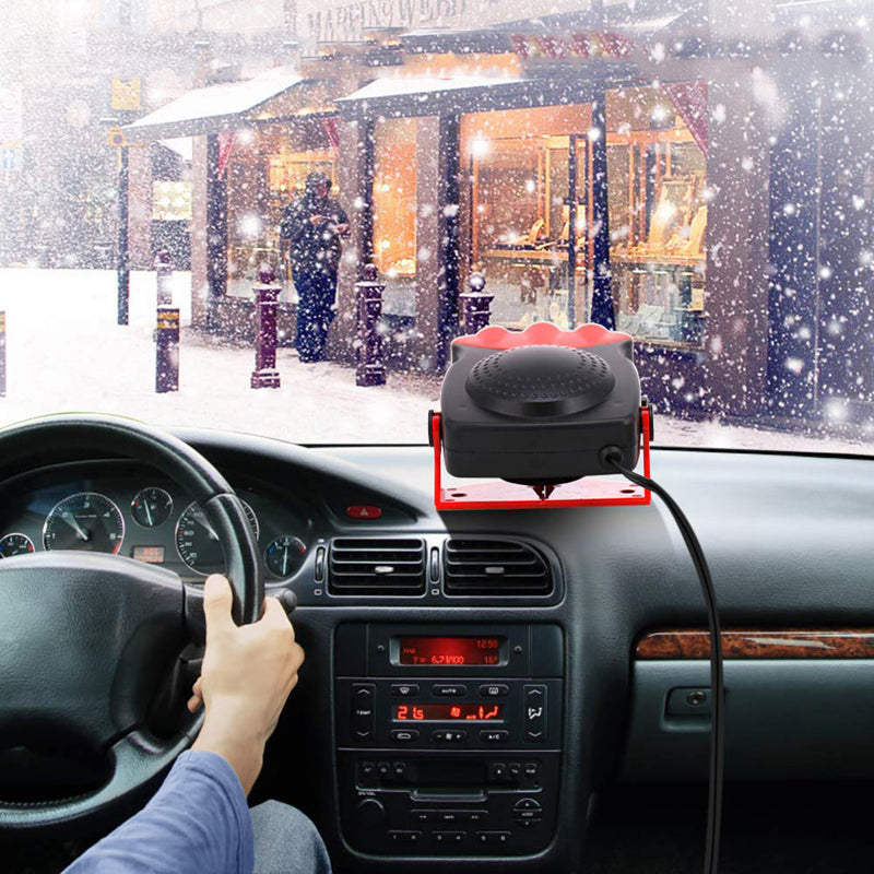 2 in 1 Portable Fast Heating Car Heater with Heating & Cooling Function Defroster Defogger