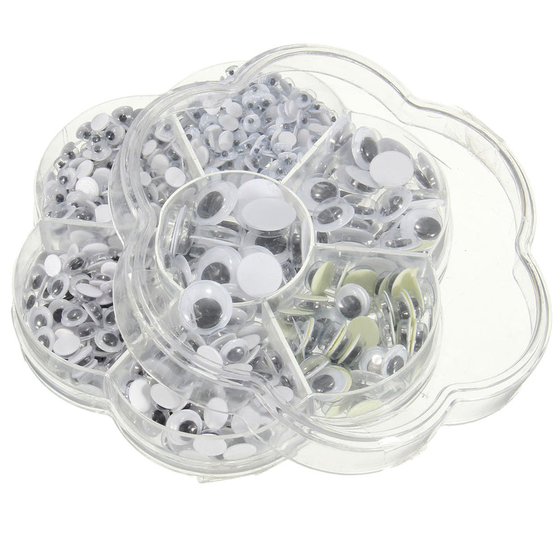 700Pcs 7Sizes Sticker Wobbly Giant Googly 3D Eyes Toy DIY Scrapbooking Children Kids Doll Handicraft