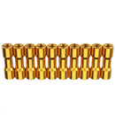 Suleve M3AS11 10Pcs M3 20mm Aluminum Alloy Standoff Spacer Round Column MultiColor Smooth Surface