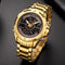 NAVIFORCE NF9170 LED Display Metal Case Dual Display Watch Business Style Men Digital Watch