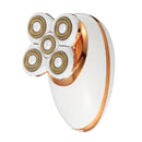 USB 5 Head Women Hair Remover Electric Epilator Body Facial Arm Legs Beauty Kit