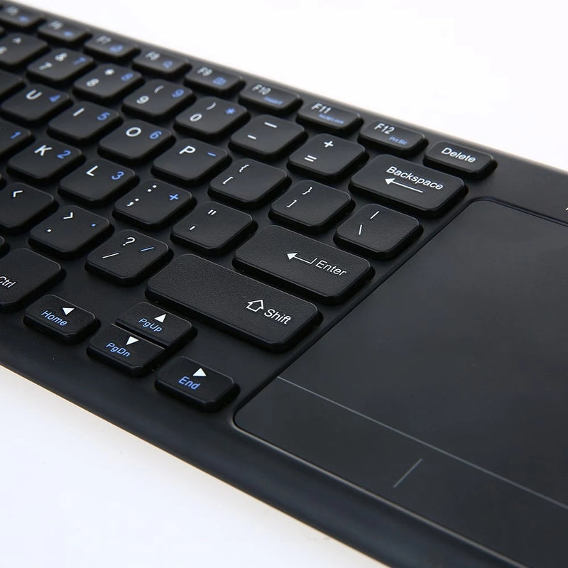 XUEME Ultra-slim 2.4G Wireless bluetooth Portable Keyboard with touchpad Dual System Universal Touch Mouse Suitable for Laptop/Desktop/Smart Phone/Tablet