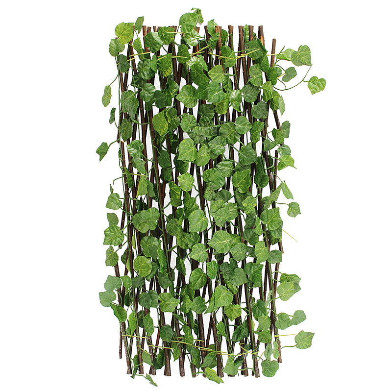Garden Patio Yard Expandable Artificial Ivy Leaf Fence Decorations Screen