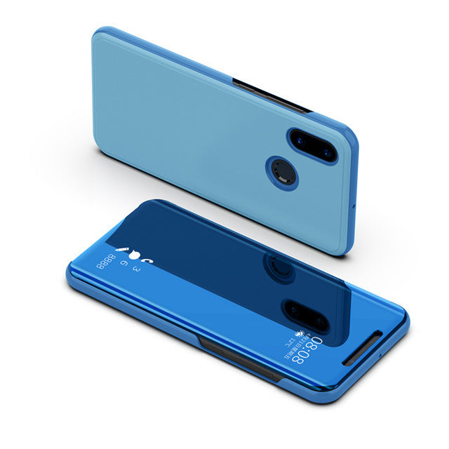Bakeey Flip Smart Sleep Mirror Window View Bracket Protective Case For Xiaomi Redmi Note 6 Pro