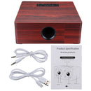 Wooden bluetooth 4.2 Wireless Speaker 4 Loudspeaker HiFi Wireless Music Player With TF AUX  Port