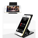 Universal 2 in 1 5W Qi Wireless Charger Foldable Desktop Stand Phone Holder for Samsung Smartphone