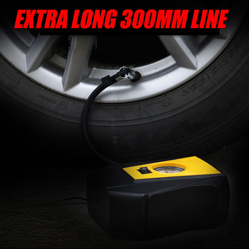 100PSI Car Tyre Inflator Air Compressor Electric Pump Portable Auto DC12V