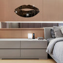 Fashion Lips Acrylic Self Adhesive 3D Mirror Wall Sticker DIY Home Room Decorations
