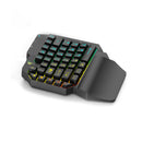 G11 Single Hand Gaming Keyboard with LED Backlight Mobile Game Converter for PUBG for iPhone Android Smart Phone