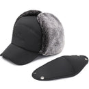 Windproof Smog Thicken Snow Cap + Warm Mask Outdoor Riding Skiing Winter Hat