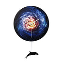 28cm Modern Acrylic Round Swing Tail Wall Clock Home Living Room Watch Decor