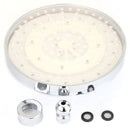360 Adjustable 8 Inch LED Round Chrome Rain Bathroom Shower Head Rainfall 7 Color Changing Bath