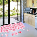 Miico FX82023 3D Rose Decorative Sticker Floor Sticker Bathroom Sticker Wall Sricker DIY Sticker