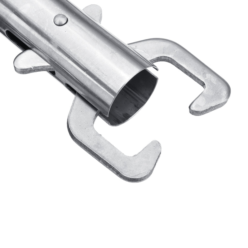 Stainless Steel Fishing Pliers Grip Fish LIp Gripper Fishing Tackle Fishing Tools w/ Sheath Lanyard Holder