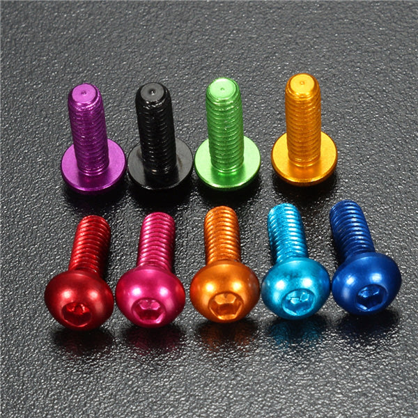 Suleve M3AH6 10Pcs M38mm Hex Socket Screws Round Head Cap Screws 7075 Aluminum Alloy