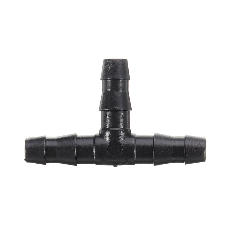 50pcs Sprinkler Irrigation 4/7mm Tee Pipe Barb Hose Fitting Joiner Garden Agricultural Drip System Tools