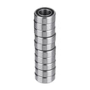 Machifit 10pcs I.D 6mm Double Rubber Shielded Miniature Deep Groove Ball Bearing MR106 MR116 MR126