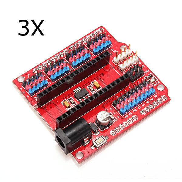 3Pcs Multi-Function Funduino Nano Shield Nano Sensor Expansion Board