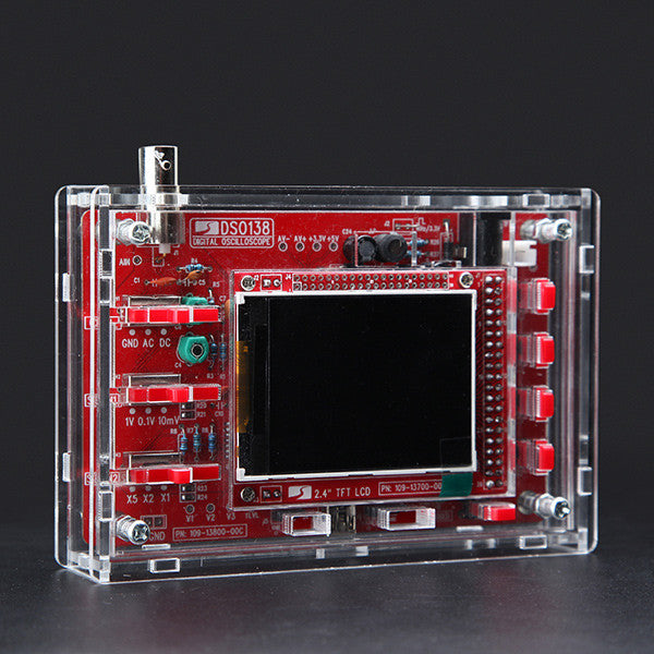 Original JYETech DSO138 DIY Digital Oscilloscope Kit SMD Soldered 13803K Version With Housing