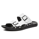 S-0056 Summer Fashion Men Male Cool Genuine Leather Open Toe Casual Beach Shoes Slippers Sandals