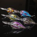 5Pcs 9.7cm Live Target Yearling Fishing Lures Jerkbait Bass Crankbaits Bait Ball