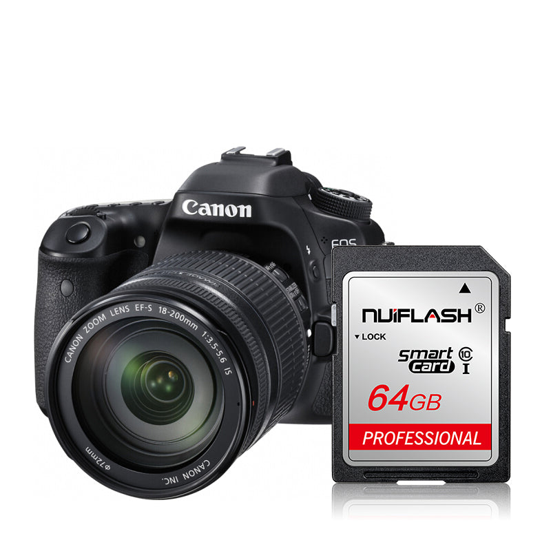 Nuiflash SD Card 32GB Class10 SDHC 64GB 128GB SDXC Memory Card SD Flash Card for Camera