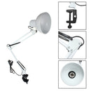 Flexible Swing Arm Clamp Mount Lamp Office Studio Home E27/E26 White Table Desk Light AC85-265V