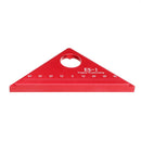 Drillpro ES-1 Aluminum Alloy 45 Degree Marking Angle Ruler with Base Woodworking Triangle Ruler Measuring Scribing Tool