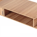 Wooden Monitor Stand Desktop LCD LED PC Monitor TV Riser Organizer Storage Rack Bookshelf Storage Shelf