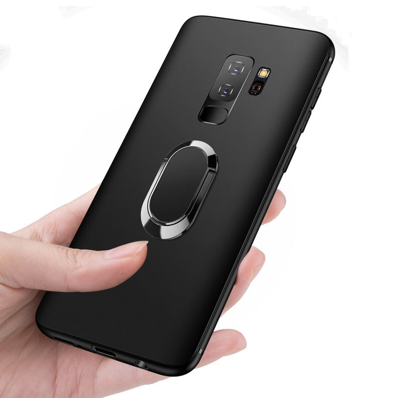 Bakeey Magnetic Metal Ring Bracket TPU Protective Case for Samsung Galaxy S9/S9 Plus