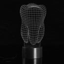 3D Illuminated Illusion Color Changing Touch Switch Tooth LED Desk Night Light Lamp Xmas Gift