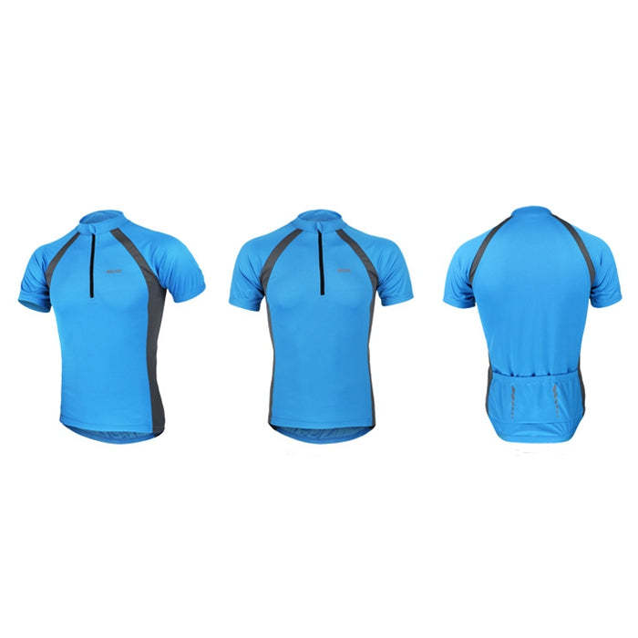 ARSUXEO Cycling Shirt Bicycle Short Sleeves Sports Clothes Summer Breathable Quick Dry Wicking