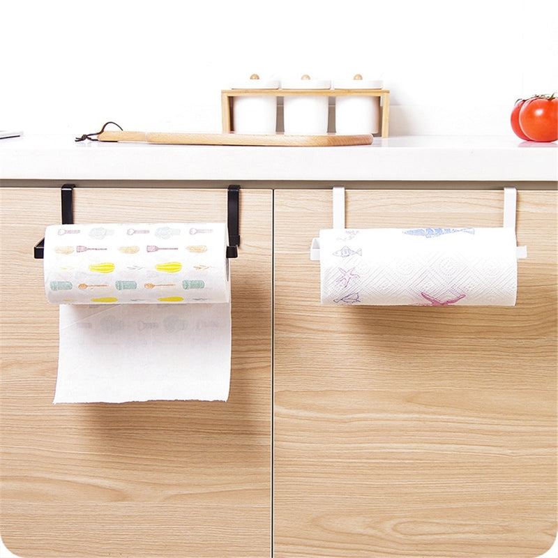 Towel Holder Hanging Kitchen Roll Paper Organizer Storage Rack Tissue Hanger