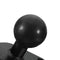 Black Motorcycle GPS Holder Mounting Aluminum 1inch Ball with Diamond Shape Plate
