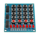 10pcs 8 LED 4x4 Push Button Switch 16 Keys Matrix Independent Keyboard Module For AVR ARM STM32