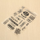 Birthday Transparent Sheet Scrapbooking Craft Card Clear Rubber Stamp Cling Set