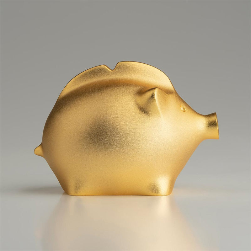 Creative Gold Pig Shaped Piggy Bank Home Furniture Desktop Collection Decorations from Xiaomi Youpin