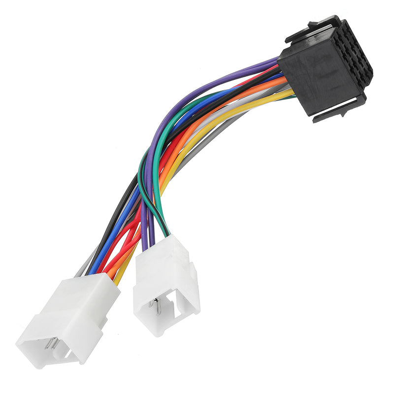 AU Car Side Trim Double Din Dash Facia Fascia Kit +ISO Wiring Harness For Toyota