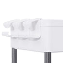 4 Tier Wire Shelf  Rack Metal Shelf Adjustable Home-save Garage Storage Wheel