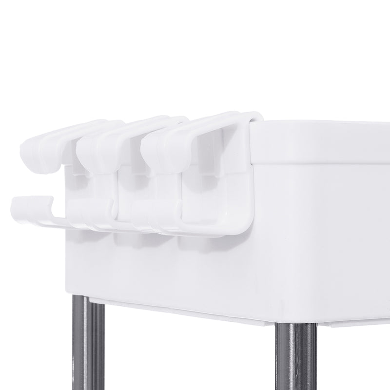 4 Tier Wire Shelf  Rack Metal Shelf Adjustable Home-save Garage Storage Wheel