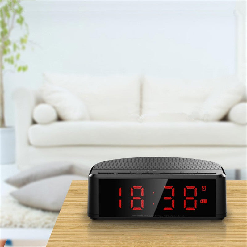 LEADSTAR MX-17 Portable Wireless bluetooth Speaker LED Alarm Clock TF Card FM Radio Subwoofer
