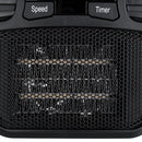 IPRee 1000W Portable Mini Electric Heater Fan Fireplace Flame Timer Air Warmer Home Outdoor Heater Fan